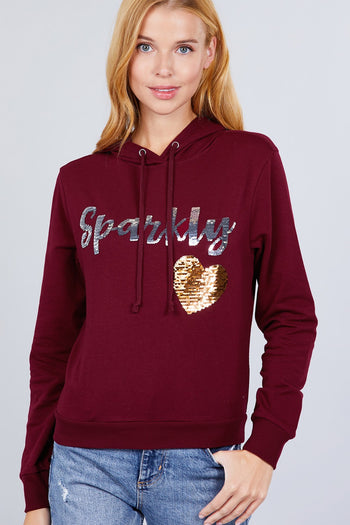 Sparkly Sequins Hoodie Pullover - Deals Kiosk