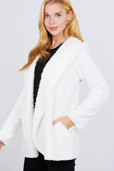 Hoodie Faux Fluffy Jacket - Deals Kiosk