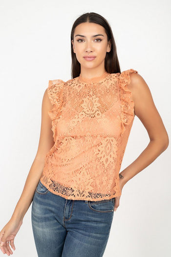 Sleeveless Lace Lining Top - Deals Kiosk