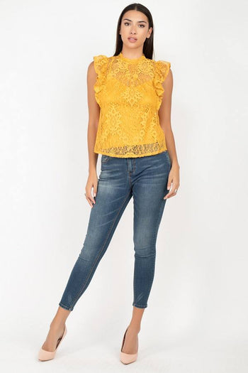 Sleeveless Lace Lining Top - Deals Kiosk
