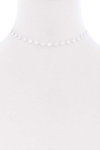 Metal Round Chain Short Necklace - Deals Kiosk