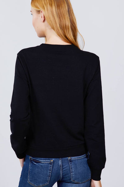 Sequins Embroidered Pullover - Deals Kiosk