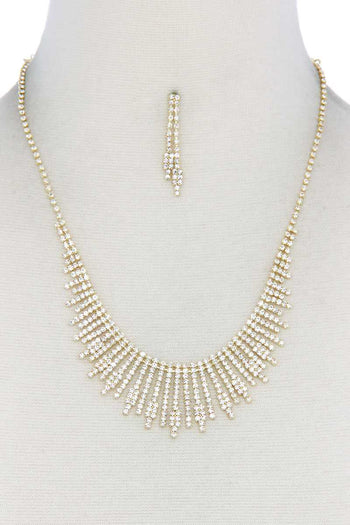 Dangle Rhinestone Necklace - Deals Kiosk