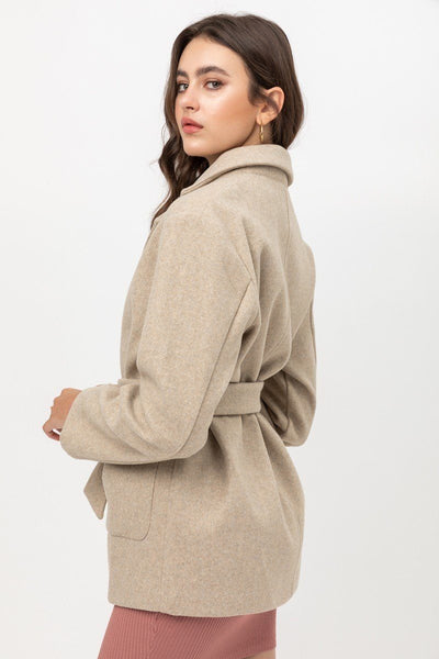 Fleece Belted Coat - Deals Kiosk