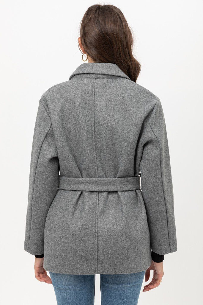 Fleece Belted Coat - Deals Kiosk