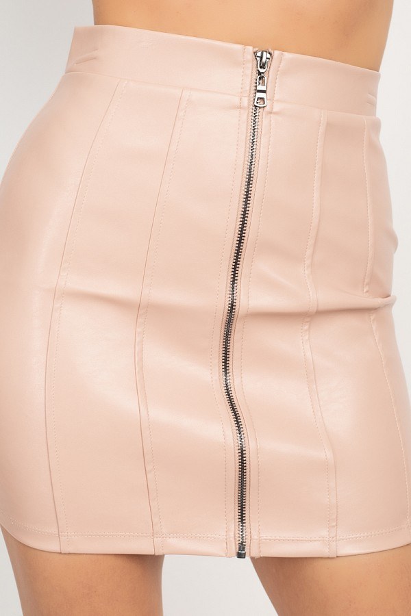 Front Zip Tulip Mini Skirt - Deals Kiosk