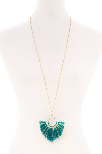 Fashion Tassel Metal Long Necklace - Deals Kiosk