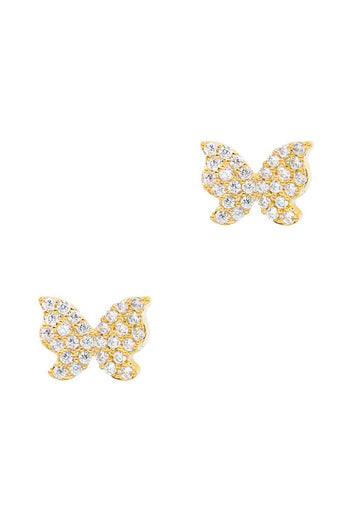 Secret Box Cubic Butterfly Stud Earring - Deals Kiosk
