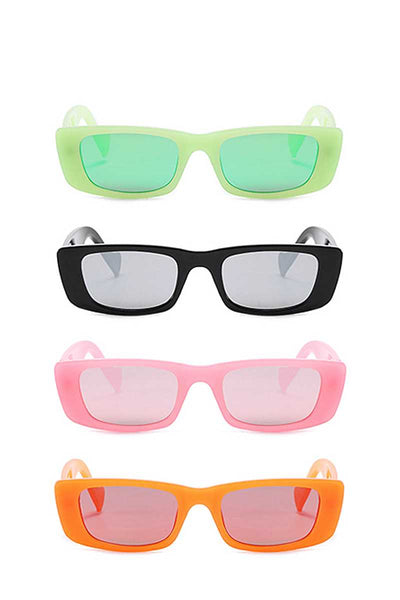 Trendy Sharp Eye Vibrant Colored Sunglasses - Deals Kiosk