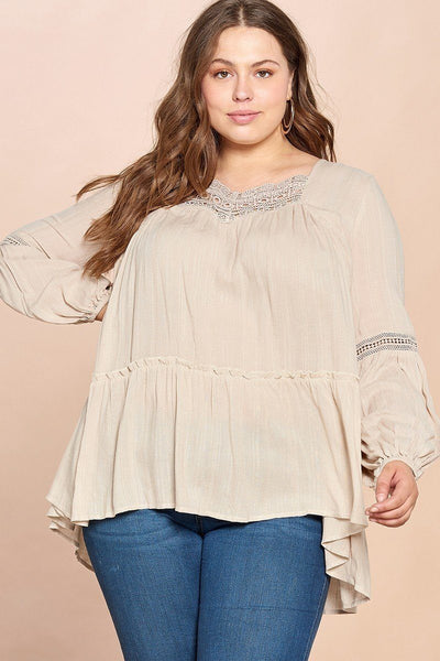 Solid Woven Loose-fit Tunic - Deals Kiosk