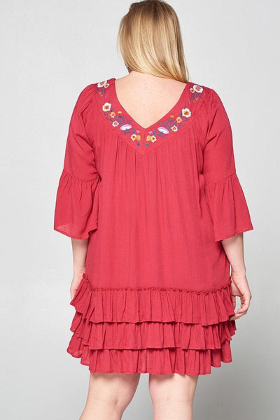 Light Up The Room With This Beautiful Floral Embroidered Shift Dress - Deals Kiosk