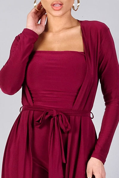 Sexy Silky Belted Robe - Deals Kiosk