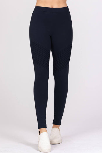 Pintuck Detail Ponte Pants - Deals Kiosk