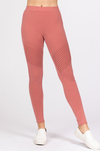 Pintuck Detail Ponte Pants - Deals Kiosk