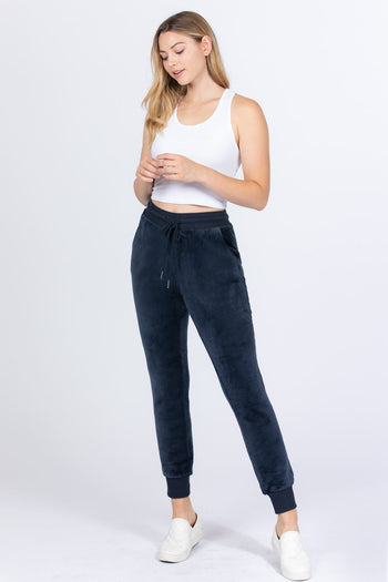 Faux Fur Jogger Pants - Deals Kiosk