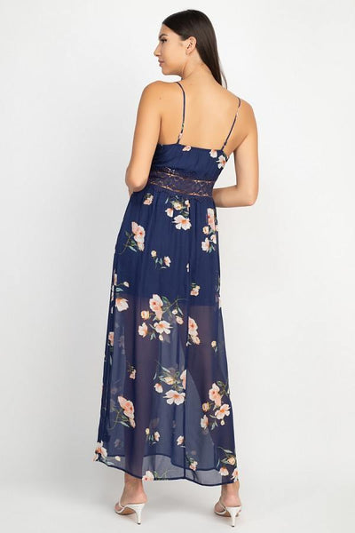 Floral Lace Maxi Dress - Deals Kiosk
