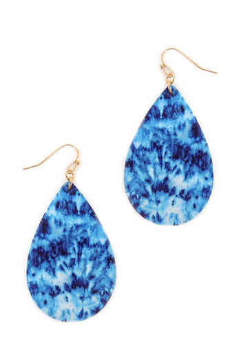 Teardrop Multi Color Hook Earring - Deals Kiosk