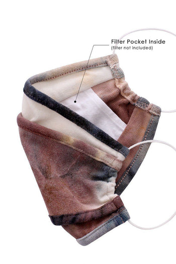 Tie Dye Trifold Reusable Face Mask - Deals Kiosk