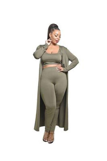 Plus Solid 3 Piece Legging Set - Deals Kiosk