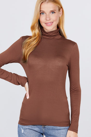 Turtle Neck Rayon Jersey Top - Deals Kiosk