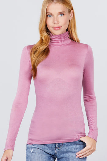 Turtle Neck Rayon Jersey Top - Deals Kiosk
