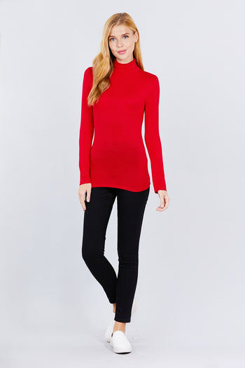 Turtle Neck Rayon Jersey Top - Deals Kiosk