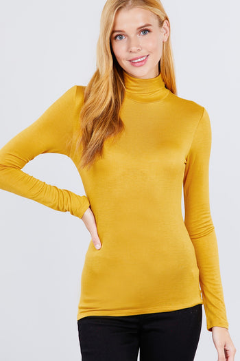 Turtle Neck Rayon Jersey Top - Deals Kiosk