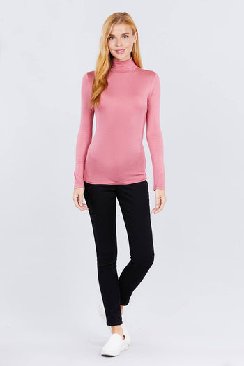 Turtle Neck Rayon Jersey Top - Deals Kiosk