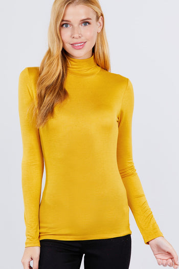 Turtle Neck Rayon Jersey Top - Deals Kiosk