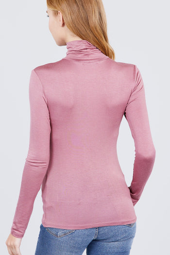 Turtle Neck Rayon Jersey Top - Deals Kiosk