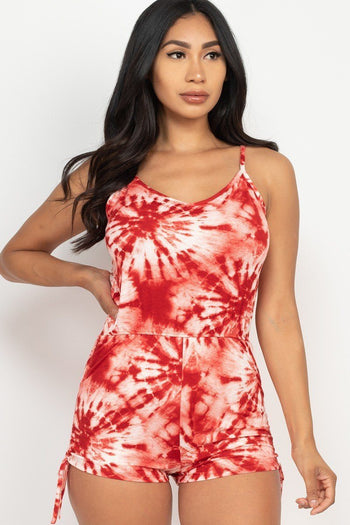 Tie-dye Printed Romper - Deals Kiosk