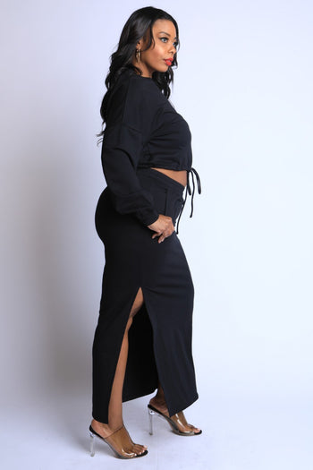 Maxi Skirt Lounge Set - Deals Kiosk