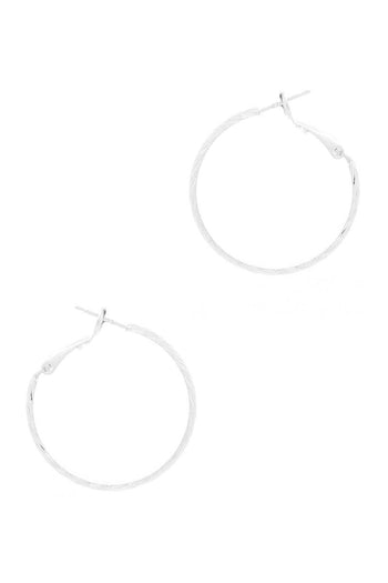 Metal Basic Hoop Earring - Deals Kiosk
