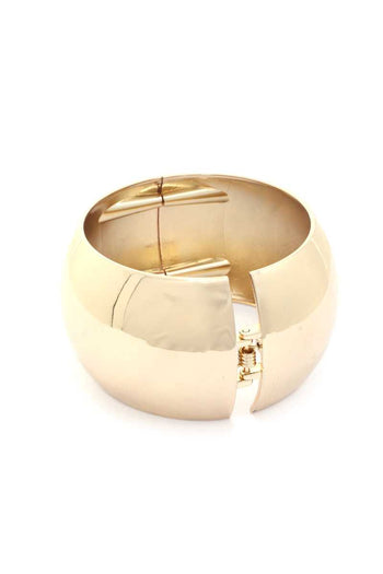 Solid Wide Cuff Bracelet - Deals Kiosk