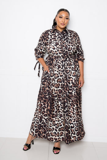 Leopard Printed Dress - Deals Kiosk
