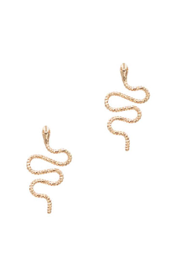 Swirl Snake Metal Earring - Deals Kiosk