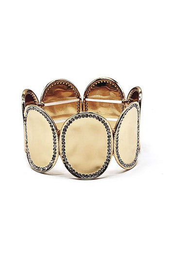 Multi Round Metal Stretch Bracelet - Deals Kiosk