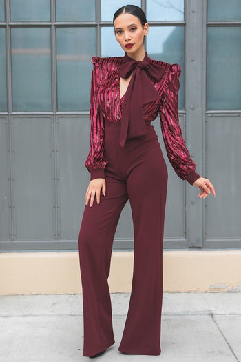 Gorgeous Shiny Lining Pattern Jumpsuit - Deals Kiosk
