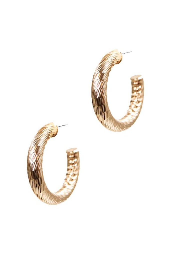 Cute Fashion Twisted 1.25 Inch Open Hoop Earring - Deals Kiosk
