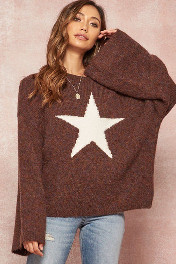 A Multicolor Fuzzy Knit Sweater - Deals Kiosk