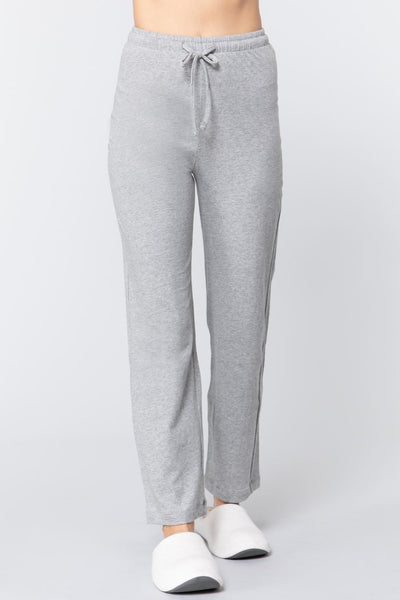 Solid Cotton Pajama Pants - Deals Kiosk