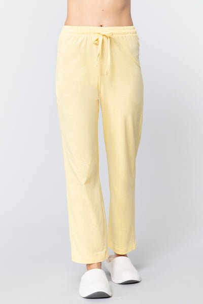 Solid Cotton Pajama Pants - Deals Kiosk