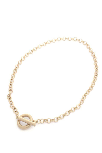 Metal Toggle Clasp Necklace - Deals Kiosk