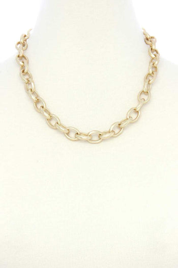 Circle Link Metal Necklacecircle Link Metal Necklace - Deals Kiosk