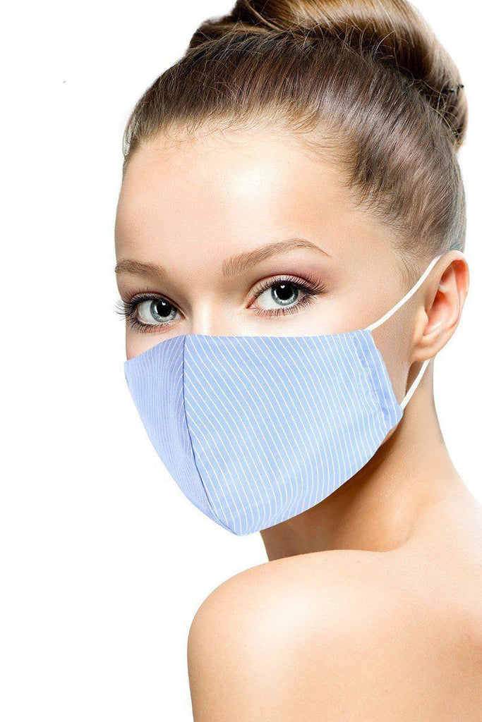 Cotton Stripe 3d Reusable Face Mask - Deals Kiosk