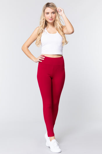 Waist Band Long Ponte Pants - Deals Kiosk