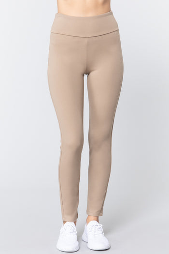 Waist Band Long Ponte Pants - Deals Kiosk