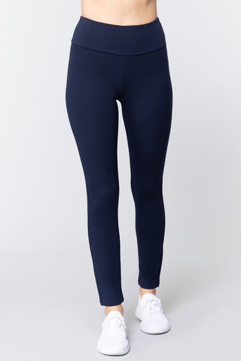 Waist Band Long Ponte Pants - Deals Kiosk