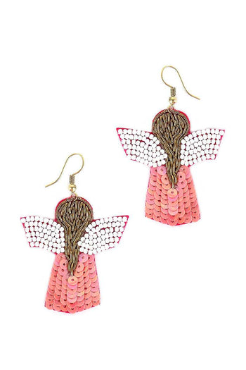 Seed Bead Angle Hook Earring - Deals Kiosk