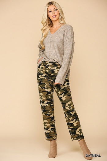 V-neck Solid Soft Sweater Top With Cut Edge - Deals Kiosk